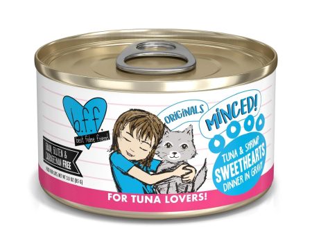 BFF Cat Originals Tuna and Shrimp Sweethearts Dinner in Gravy 3oz. (Case of 24) Online