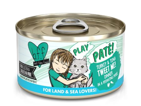 BFF Cat Play Turkey and Tuna Tweet Me! Dinner 2.8oz. (Case of 12) Online now