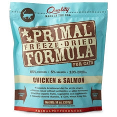 Primal Pet Foods Freeze Dried Cat Food- 5.5oz.- Chicken and Salmon Hot on Sale