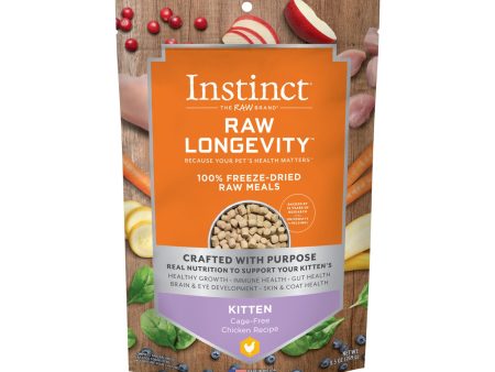 Natures Variety Raw Longevity Cat Freeze Dried Meals 9.5oz. Kitten Chicken For Discount