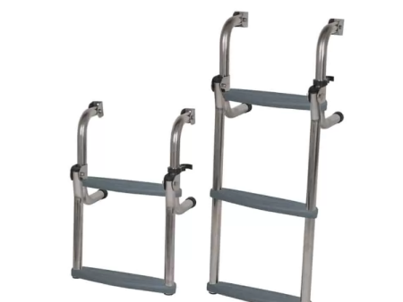 Short Base Stainless Steel Folding Ladder - 2 Sizes Sale