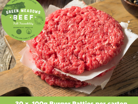 NZ Beef Burger Patties 100g   x 30 per box Hot on Sale