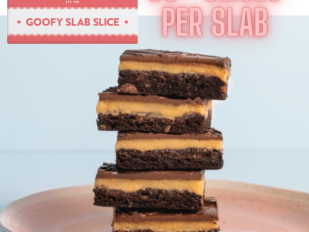 Slice Slab - Salted caramel Gluten Free Brownie 1.75kg on Sale