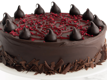 Chocolate & Raspberry Drizzle 8  Premium Round Cake 1.3kg Sale