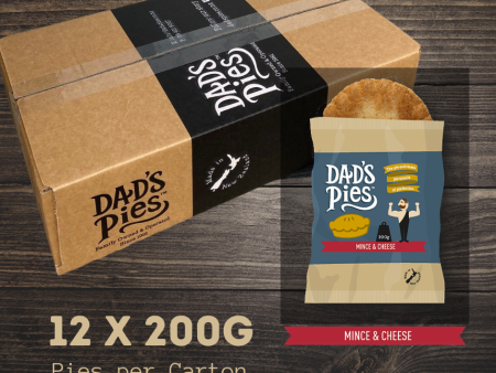 Dad s Pies Classic Range- Mince & Cheese Carton 12 x 200g Supply