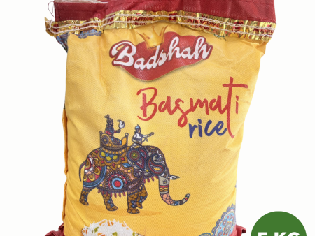 Badshah Long Grain Basmati Rice 5kg bag Discount