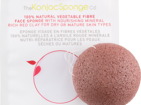 Konjac & Red Clay Facial Sponge Puff Hot on Sale