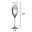 Couple s Initials Engraved Crystal Champagne Glass on Sale