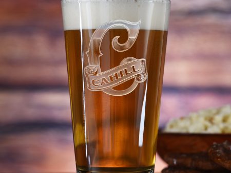 Custom Name Engraved Pint Pub Beer Glass For Cheap