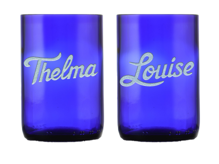 Thelma & Louise Cobalt Blue Recycled Wine Bottle Glass Wholesale For Discount