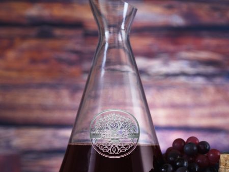 Family Tree Custom Slant Wine Carafe Decanter Sale