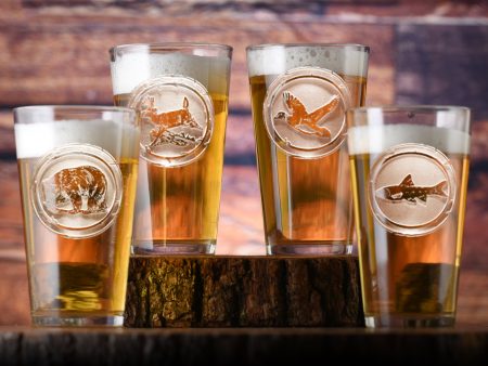 Wildlife Animals Glassware Set For Sale