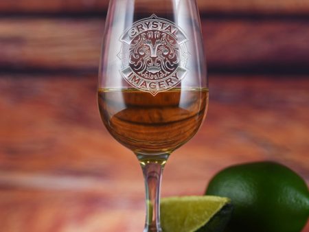 Your Logo Tequila Tasting Glass Deep Engraved Online Sale