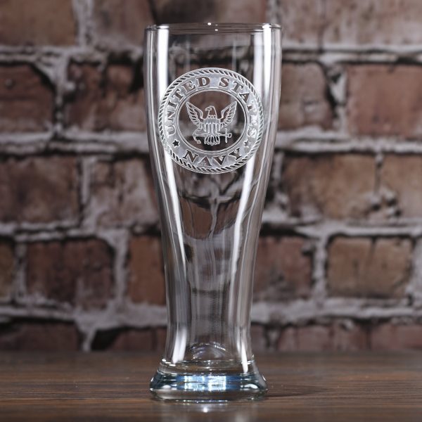 Navy Pilsner Beer Glass Fashion