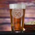 30th Birthday Beer Pint Glass Discount