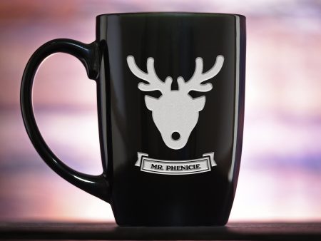 Personalized Reindeer Christmas Coffee Mug Hot on Sale