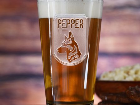 Man s Best Friend Pet Lover Gift, Personalized Dog Breed Pint Pub Glass Fashion