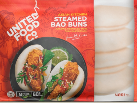 (9200) United Food co  Steamed Bao Bun 60g x8 pieces Online