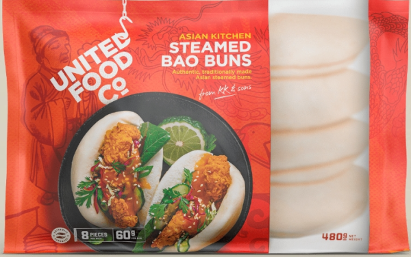 (9200) United Food co  Steamed Bao Bun 60g x8 pieces Online