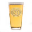 30th Birthday Beer Pint Glass Discount