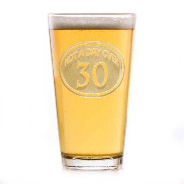 30th Birthday Beer Pint Glass Discount