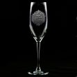 Customized Large Wreath Champagne Flute Sale