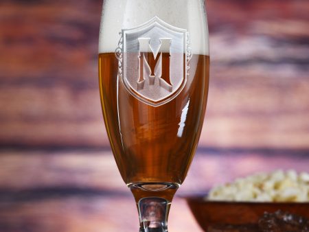 Engraved Monogram Lager Beer Chalice Discount