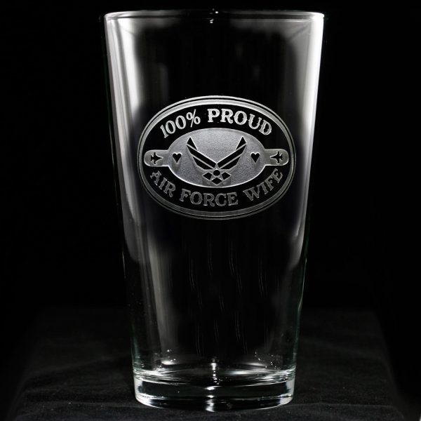 Air Force Wife Pint Pub Beer Glass Discount