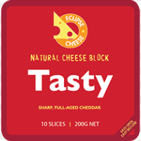 Milligans NZ Tasty Cheese 200g slice Fashion