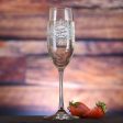 Customized Large Wreath Champagne Flute Sale