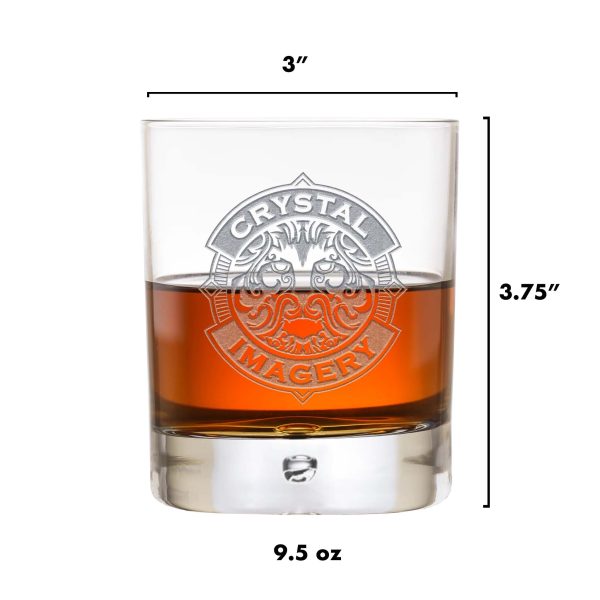 Family Tree Engraved Bourbon Rocks Glass Gift on Sale