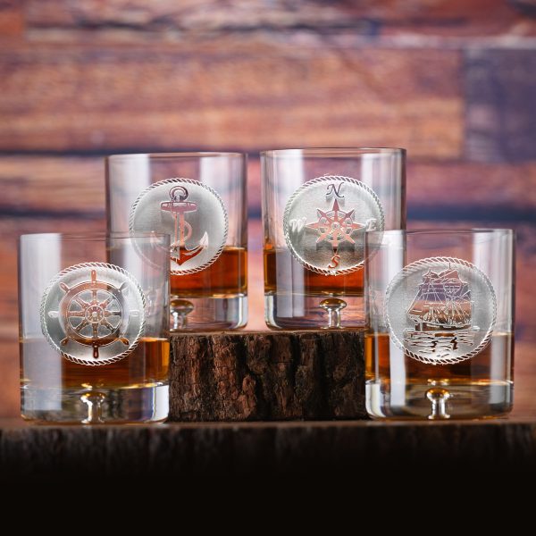 Nautical Boat Whiskey Glasses Supply