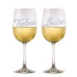 Thelma and Louise Engraved Wine Glass Gift Set Sale