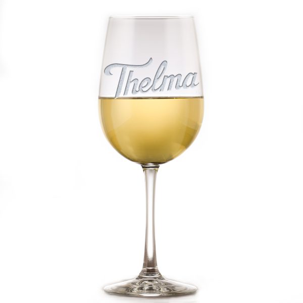 Thelma and Louise Engraved Wine Glass Gift Set Sale