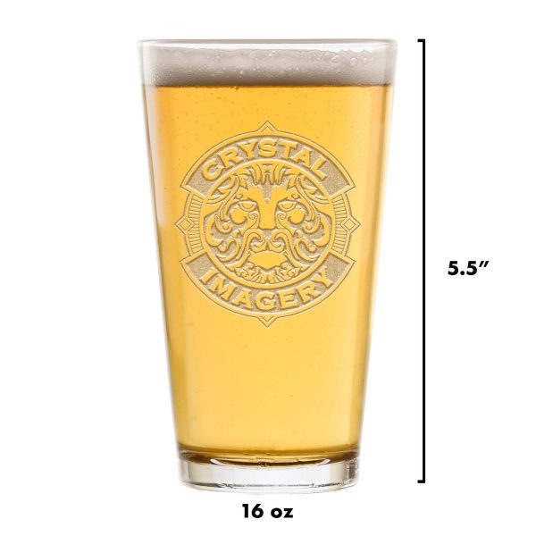 Custom Name Engraved Pint Pub Beer Glass For Cheap