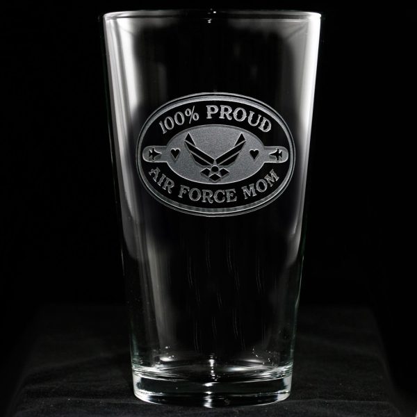 Air Force Mom Pint Pub Beer Glass on Sale