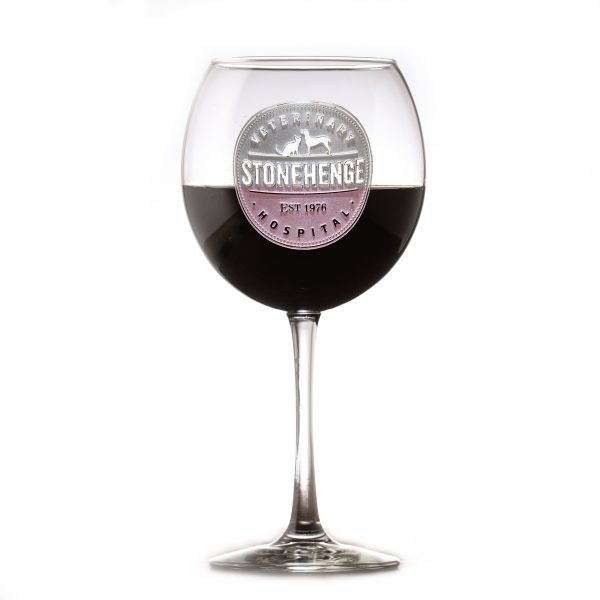 Deep Carved My Own Logo Red Wine Glass Stemware Online now