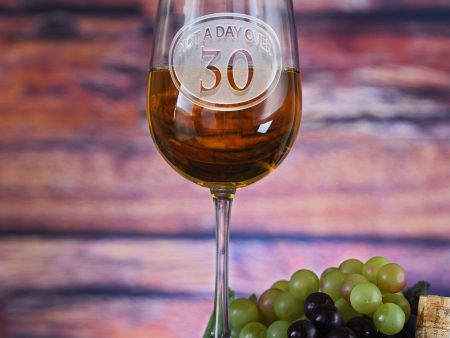 Engraved 30th Birthday Wine Glass For Cheap