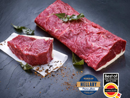 NZ Hellaby Prime Steer Beef Striploin Cold Boned 3.7kg  -4.2kg each. Price  KG. Online Sale