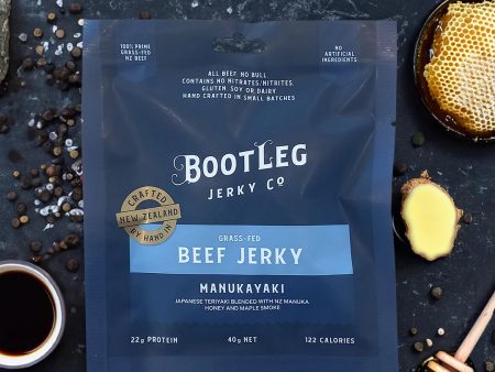 Bootleg Jerky ManukaYaki - Japanese Teriaki, manuka honey and hickory smoke 80g Online