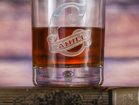 Cool Monogram Whiskey Glass Gift Online now