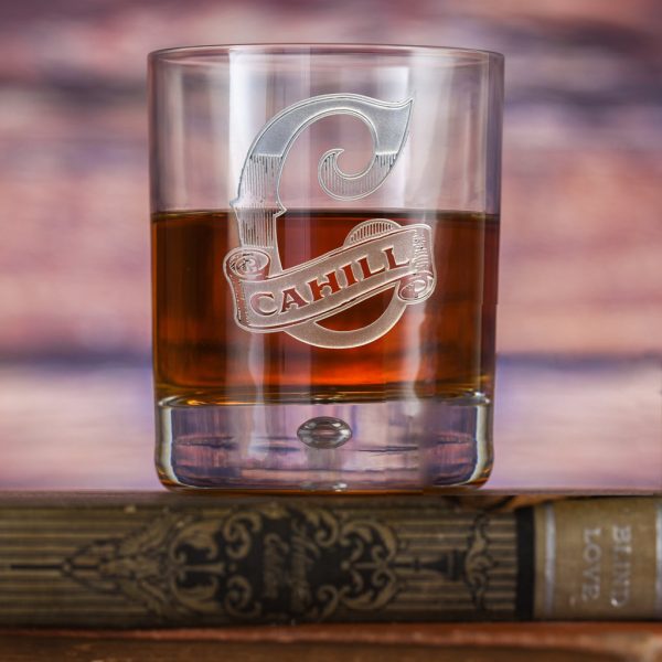 Cool Monogram Whiskey Glass Gift Online now