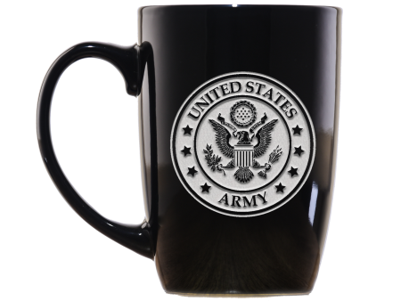 Deep Carved Army Coffee Mugs at Wholesale For Discount