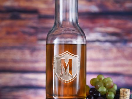 Custom Monogram in Shield Stolzle Purity Wine Carafe Sale