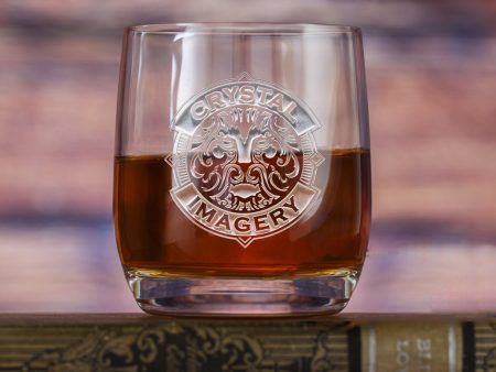 Your Logo Stolzle Crystal Engraved Whiskey Glass | Corporate Glassware Supply