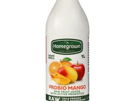 1L Homegrown RAW cold pressed Probio MANGO, Orange & Apple For Sale