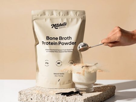 Mitchells Nutrition Broth Protein Powder Vanilla 500g Online now