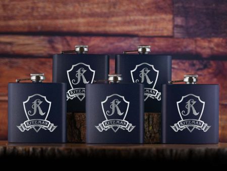 Custom Engraved Pocket Flask Gifts - Set of 5 Online