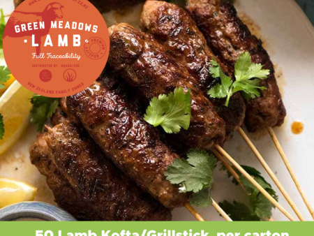 Green Meadows Lamb Koftas  grill sticks 50 per box 3.5kg Sale