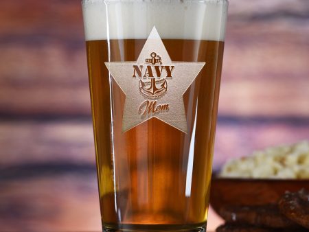 Navy Mom Pint Pub Beer Glass Supply